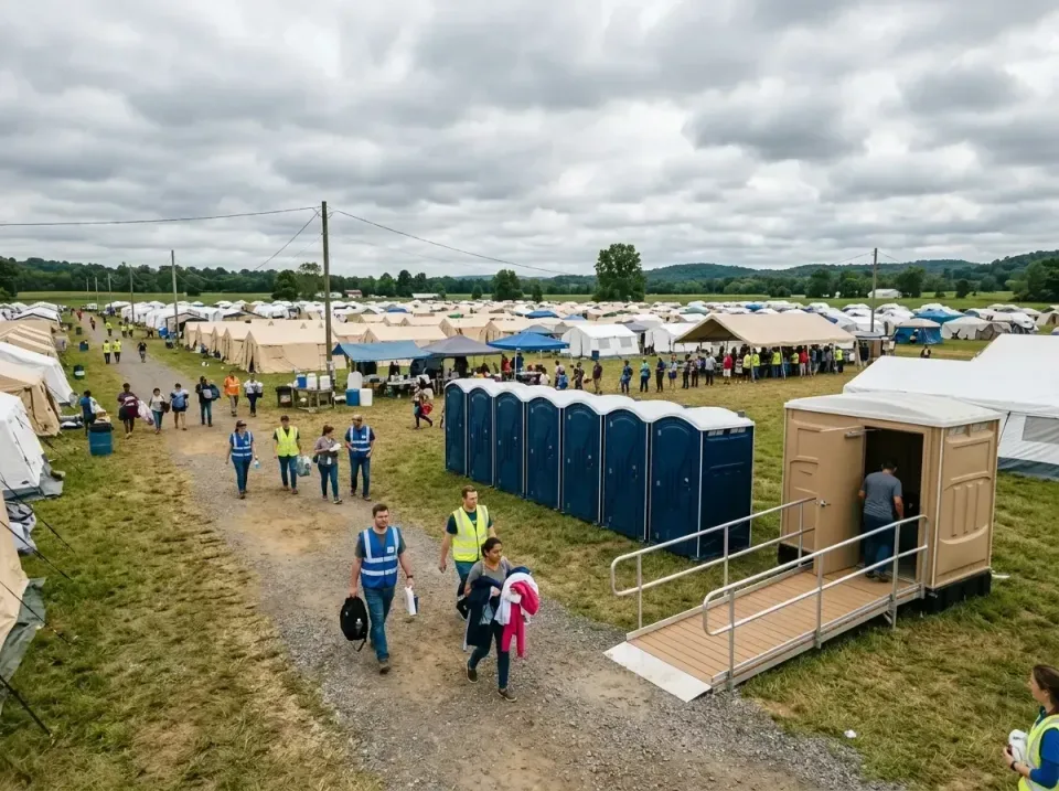 disaster-relief-camp-restrooms-010 — frequently asked questions, Dumpster & Portable Bathrooms Rental in Hometown, IL